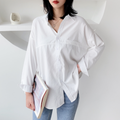 Camisa Comprida de Corte Solto