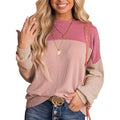 Camisola de Malha em Blocos de Cor